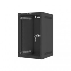 Lanberg | Rack cabinet 10" wall-mount 9U/280x310 (flat pack) with glass door | WF10-2309-10B | Black