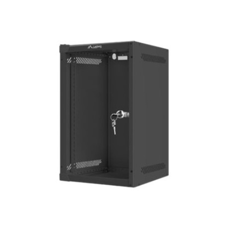 Lanberg | Rack cabinet 10" wall-mount 9U/280x310 (flat pack) with glass door | WF10-2309-10B | Black