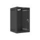 Lanberg | Rack cabinet 10" wall-mount 9U/280x310 (flat pack) with glass door | WF10-2309-10B | Black