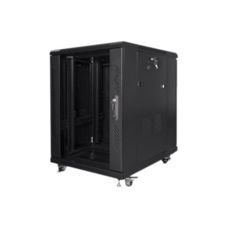 Lanberg | Rack cabinet 19" free-standing 15U/600x800 (flat pack) | FF01-6815-12B | Black