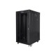 Lanberg | Rack cabinet 19" free-standing 22U/800x800 (flat pack) with glass door, LCD | FF01-8822-12BL | Black