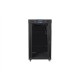 Lanberg | Rack cabinet 19" free-standing 22U/800x800 (flat pack) with glass door, LCD | FF01-8822-12BL | Black