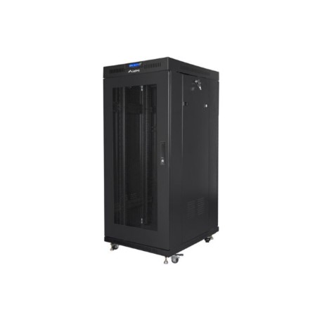 Lanberg | Rack cabinet 19" free-standing 27U/600x600 (flat pack) with mesh door, LCD | FF01-6627-23BL | Black