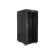 Lanberg | Rack cabinet 19" free-standing 27U/600x800 (flat pack) with glass door, LCD | FF01-6827-12BL | Black