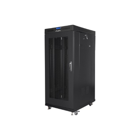 Lanberg | Rack cabinet 19" free-standing 27U/600x800 (flat pack) with mesh door, LCD | FF01-6827-23BL | Black