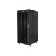 Lanberg | Rack cabinet 19" free-standing 27U/800x1200 (flat pack) with glass door, LCD | FF01-8227-12BL | Black