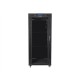 Lanberg | Rack cabinet 19" free-standing 27U/800x1200 (flat pack) with glass door, LCD | FF01-8227-12BL | Black