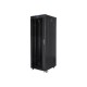 Lanberg | Rack cabinet 19" free-standing 37U/600x800 (flat pack) with glass door, LCD | FF01-6837-12BL | Black
