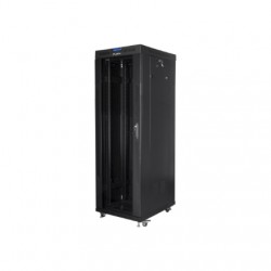 Lanberg | Rack cabinet 19" free-standing 37U/600x800 (flat pack) with glass door, LCD | FF01-6837-12BL | Black