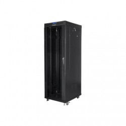 Lanberg | Rack cabinet 19" free-standing 37U/800x1000 (flat pack) with glass door, LCD | FF01-8037-12BL | Black