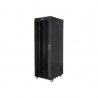 Lanberg | Rack cabinet 19" free-standing 37U/800x1000 (flat pack) with glass door, LCD | FF01-8037-12BL | Black