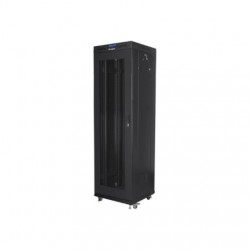 Lanberg | Rack cabinet 19" free-standing 42U/600x600 (flat pack) with mesh door, LCD | FF01-6642-23BL | Black
