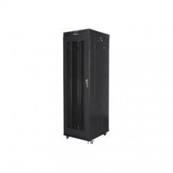 Lanberg | Rack cabinet 19" free-standing 42U/600x800 (flat pack) with mesh door, LCD | FF01-6842-23BL | Black