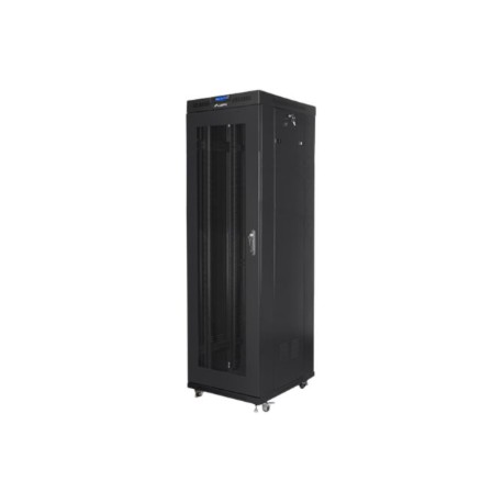 Lanberg | Rack cabinet 19" free-standing 42U/600x800 (flat pack) with mesh door, LCD | FF01-6842-23BL | Black