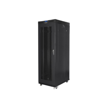 Lanberg | Rack cabinet 19" free-standing 42U/800x1000 (flat pack) with mesh door, LCD | FF01-8042-23BL | Black