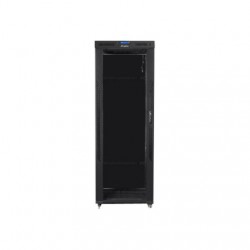 Lanberg | Rack cabinet 19" free-standing 42U/800x800 (flat pack) with glass door, LCD | FF01-8842-12BL | Black