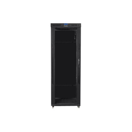 Lanberg | Rack cabinet 19" free-standing 42U/800x800 (flat pack) with glass door, LCD | FF01-8842-12BL | Black