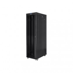 Lanberg | Rack cabinet 19" free-standing 47U/800x1200 (flat pack) with glass door, LCD | FF01-8247-12BL | Black