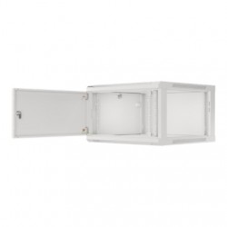 Lanberg | Rack cabinet 19" wall-mount 12U/600x450 for self-assembly with metal door (flat pack) | WF01-6412-00S | Grey
