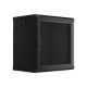 Lanberg | Rack cabinet 19" wall-mount 12U/600x450 with perforated door (flat pack) | WF01-6412-23B | Black