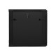 Lanberg | Rack cabinet 19" wall-mount 12U/600x600 (flat pack) with glass door | WF01-6612-10B | Black