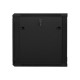 Lanberg | Rack cabinet 19" wall-mount 12U/600x600 (flat pack) with glass door | WF01-6612-10B | Black