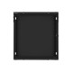 Lanberg | Rack cabinet 19" wall-mount 12U/600x600 for self-assembly with metal door (flat pack) | WF01-6612-00B | Black