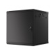 Lanberg | Rack cabinet 19" wall-mount 12U/600x600 for self-assembly with metal door (flat pack) | WF01-6612-00B | Black