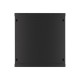 Lanberg | Rack cabinet 19" wall-mount 12U/600x600 for self-assembly with metal door (flat pack) | WF01-6612-00B | Black