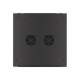 Lanberg | Rack cabinet 19" wall-mount 12U/600x600 for self-assembly with metal door (flat pack) | WF01-6612-00B | Black