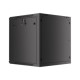 Lanberg | Rack cabinet 19" wall-mount 12U/600x600 for self-assembly with metal door (flat pack) | WF01-6612-00B | Black