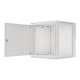 Lanberg | Rack cabinet 19" wall-mount 12U/600x600 for self-assembly with metal door (flat pack) | WF01-6612-00S | Grey