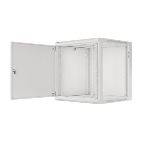 Lanberg | Rack cabinet 19" wall-mount 12U/600x600 for self-assembly with metal door (flat pack) | WF01-6612-00S | Grey