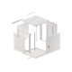 Lanberg | Rack cabinet 19" wall-mount 12U/600x600 for self-assembly with metal door (flat pack) | WF01-6612-00S | Grey