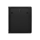 Lanberg | Rack cabinet 19" wall-mount 15U/600x600 (flat pack) with glass door | WF01-6615-10B | Black