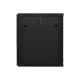 Lanberg | Rack cabinet 19" wall-mount 15U/600x600 (flat pack) with glass door | WF01-6615-10B | Black