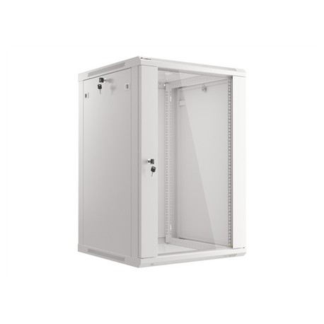 Lanberg | Rack cabinet 19" wall-mount 18U/600x600 (flat pack) | WF01-6618-10S | Grey