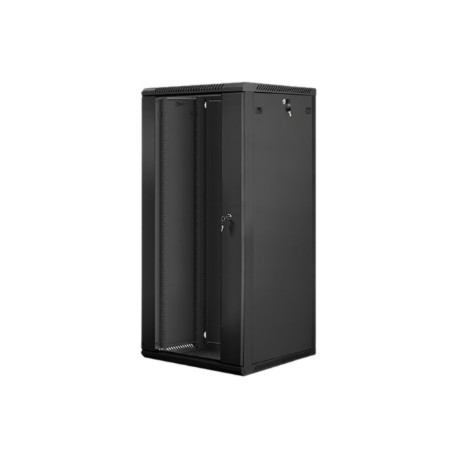 Lanberg | Rack cabinet 19" wall-mount 27U/600x600 (flat pack) | WF01-6627-10B | Black