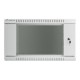 Lanberg | Rack cabinet 19" wall-mount 6U/600x450 (flat pack) with glass door | WF01-6406-10S | Grey