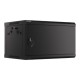 Lanberg | Rack cabinet 19" wall-mount 6U/600x450 for self-assembly with metal door (flat pack) | WF01-6406-00B | Black
