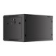 Lanberg | Rack cabinet 19" wall-mount 6U/600x450 for self-assembly with metal door (flat pack) | WF01-6406-00B | Black