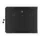 Lanberg | Rack cabinet 19" wall-mount 6U/600x450 for self-assembly with metal door (flat pack) | WF01-6406-00B | Black