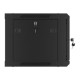 Lanberg | Rack cabinet 19" wall-mount 6U/600x450 for self-assembly with metal door (flat pack) | WF01-6406-00B | Black