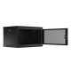 Lanberg | Rack cabinet 19" wall-mount 6U/600x450 with perforated door (flat pack) | WF01-6406-23B | Black