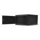 Lanberg | Rack cabinet 19" wall-mount 6U/600x600 for self-assembly with metal door (flat pack) | WF01-6606-00B | Black