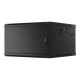 Lanberg | Rack cabinet 19" wall-mount 6U/600x600 for self-assembly with metal door (flat pack) | WF01-6606-00B | Black