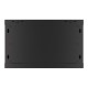 Lanberg | Rack cabinet 19" wall-mount 6U/600x600 for self-assembly with metal door (flat pack) | WF01-6606-00B | Black