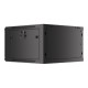 Lanberg | Rack cabinet 19" wall-mount 6U/600x600 for self-assembly with metal door (flat pack) | WF01-6606-00B | Black