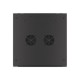 Lanberg | Rack cabinet 19" wall-mount 6U/600x600 for self-assembly with metal door (flat pack) | WF01-6606-00B | Black