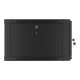 Lanberg | Rack cabinet 19" wall-mount 6U/600x600 for self-assembly with metal door (flat pack) | WF01-6606-00B | Black